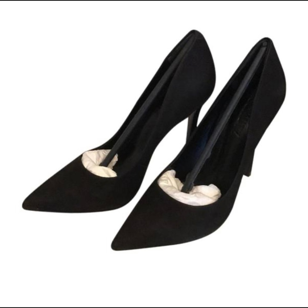 Schutz Velvet Black Pumps